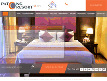 Tablet Screenshot of patongresorthotel.com